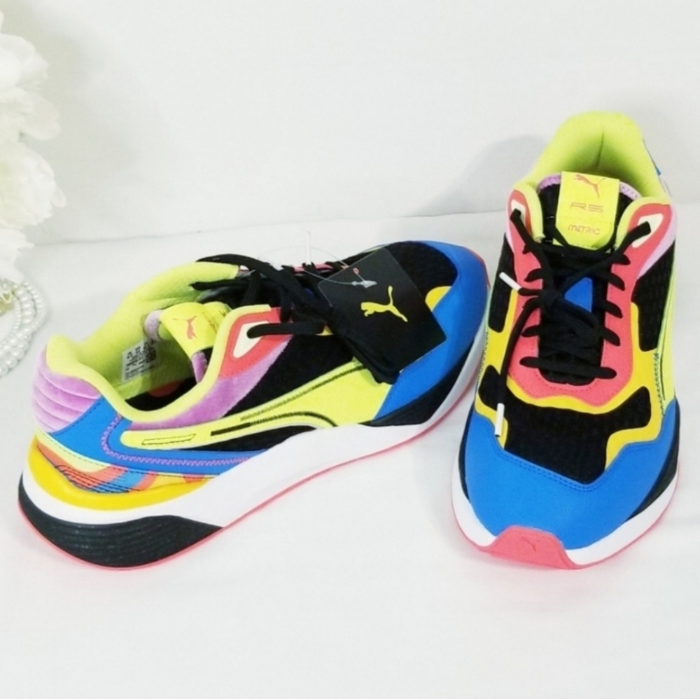 PUMA RS-Metric Lava Sneakers Multicolored Glows In The Dark NWT